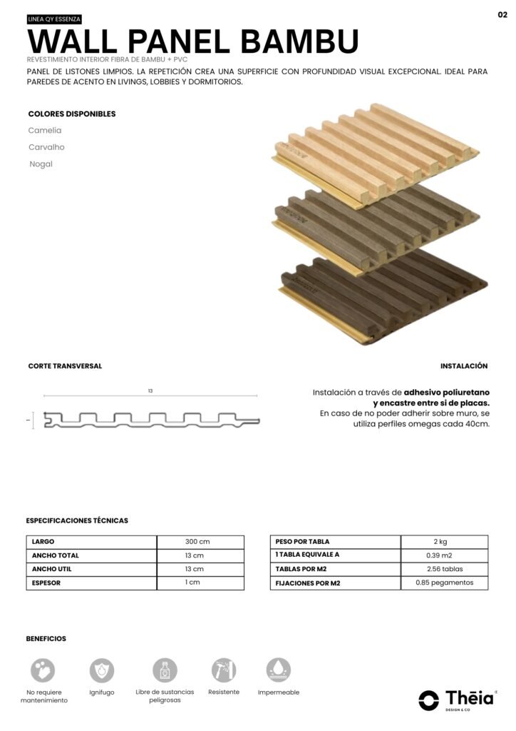 Wall Panel Bambú